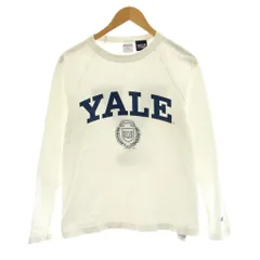 チャンピオン CHAMPION T1011 YALE LONG SLEEVE TEE 22FW Tシャツ カットソー 長袖 クルーネック ロゴ プリント S 白 ホワイト C5-Q401 /KU