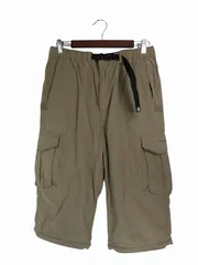 コンバース CONVERSE カーゴ パンツ 七分丈 刺しゅう ロゴ サイズM ベージュ QQQ