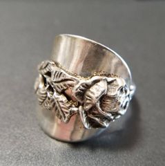 ☆ロストワックス技法で作った☆テッポウユリのシルバーリング