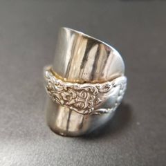 スプーンリング アンティーク 1909年 モンタナ州 フリーメイソン