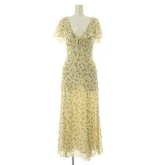 リフォーメーション Reformation Lima ノースリーブ 小花柄 ワンピース ロング 0 アイボリー /MY ■OS ■SH