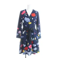 チェスティ Chesty チューリップ カシュクールワンピース 0 紺 ネイビー /AB ■OS