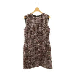 アプワイザーリッシェ Apuweiser-riche ツイードワンピース ノースリーブ 膝丈 1 マルチカラー /DO ■OS