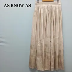 AS KNOW AS アズノウアズ ロングプリーツスカート 108