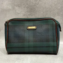 Polo Ralph Lauren ポロラルフローレン セカンドバッグ クラッチバッグ ポーチ チェック柄 グリーン PVC レザー メンズ レディース ユニセックス 化粧ポーチ 小物入れ ヴィンテージ クラシック ブランド