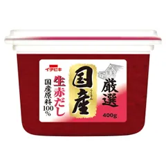 イチビキ 厳選 国産 生赤だし 400g×6個入| 送料無料 豆みそ 国産原料100% 味噌 赤だし ストック 調味料 料理 飲食店 ケース買い まとめ買い 業者 仕入れ 大量 出汁 つゆ 日本産 こだわりのサムネイル