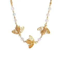 1928 レディース アクセサリー ネックレス・チョーカー・ペンダントトップ レース 1928 Gold Tone Bumble Bee Necklace Gold Tone ゴールド