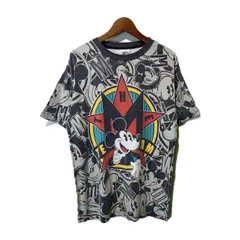 Mickey＆CO,　Tシャツ　半袖　カットソー　トップス　クルーネック　プリント　キャラT　キャラクター　ディズニー　ミッキー　(C)Disney　オーバーサイズ　古着　/1953