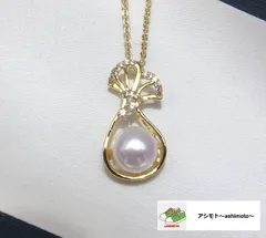 ☆約8mm 淡水パール 真珠 シンプル ファッション 金運 ペンダント ネックレス 45cm ジルコン付き 高級感 ジュエリー ギフト プレゼント 誕生日  女性 //P-28