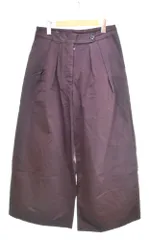 ドリス・ヴァン・ノッテン DRIES VAN NOTEN タック ワイドパンツ 71-04-74-04007 ボトムスその他 ブラウン 38 103MB-863のサムネイル