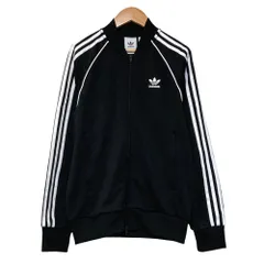 美品 adidas originals アディダス オリジナルス Classics SST 3ストライプ トラックジャケット CW1256 S ブラック メンズ 古着 中古 USED