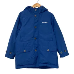 良品 mont-bell モンベル ダウン ハスキーコート ジャケット 1101515 キッズサイズ 140 ブルー  キッズ 古着 中古 USED
