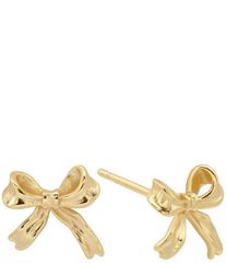 샤시 여성 액세서리 귀걸이 귀걸이 미니 SHASHI Charlottes Bow Mini Stud Earrings Gold 골드