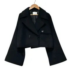 美品 HARE ハレ ショート丈コート ジャケット Free ブラック レディース 古着 中古 USEDのサムネイル