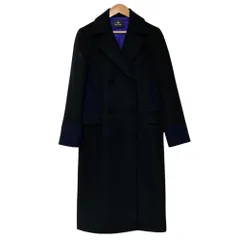 美品 Paul Smith ポールスミス カシミヤブレンド ダブル チェスターコート サイズ38 ブラック レディース 古着 中古 USEDのサムネイル