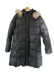 ロペピクニック ROPE Picnic 中綿 ダウン コート フード ファー ジップアップ サイズ38 黒 QQQ