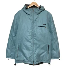 美品 BURBERRY BLACK LABEL バーバリー ブラックレーベル リップストップ フーディ ダウンジャケット サイズL ライトブルー メンズ 古着 中古 USEDのサムネイル