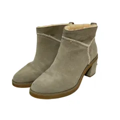 美品 UGG アグ W KASEN II  ムートンショートブーツ 23 グレー レディース 古着 中古 USED