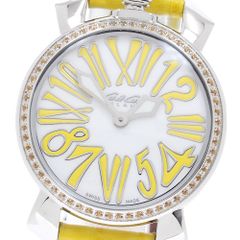 ガガミラノ GaGa MILANO 6025.06 マヌアーレ35 ストーン クォーツ レディース 極美品 _947070