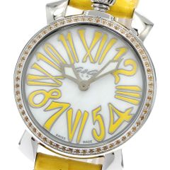 ガガミラノ GaGa MILANO 6025.06 マヌアーレ35 ストーン クォーツ レディース 美品 _947069