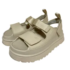 良品 UGG アグ W GOLDENGLOW プラットフォーム サンダル 1152685 24 ナチュラル レディース 古着 中古 USED