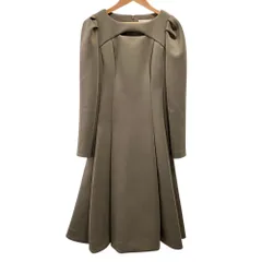 美品 CELFORD セルフォード フロントスリット ポンチワンピース モカ レディース 古着 中古 USED