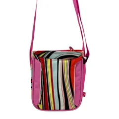 美品 EMILIO PUCCI × ROSSIGNOL エミリオプッチ ロシニョール コラボ ナイロン ショルダーバッグ ピンク系 レディース 古着 中古 USEDのサムネイル