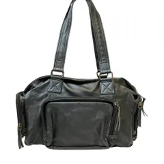 良品 HYSTERIC GLAMOUR ヒステリックグラマー コーティング キャンバス ミニボストンバッグ ブラック レディース 古着 中古 USED