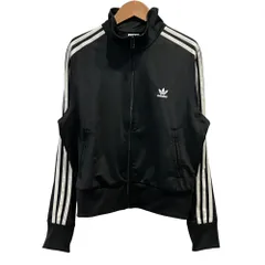 良品 adidas アディダスオリジナルス アディカラー クラシックス ファイヤーバード トラックトップ ジャケット 3XL ブラック レディース 古着 中古 USED