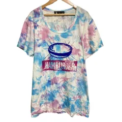 良品 HYSTERIC GLAMOUR ヒステリックグラマー アンディウォーホル ハンバーガープリント タイダイ染め Tシャツ F マルチカラー レディース 古着 中古 USED