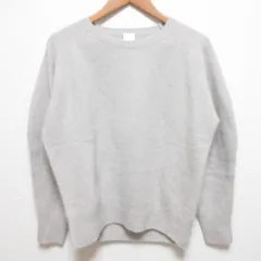 美品 PUPULA ププラ クルーネック タヌキ ウール ニット セーター サイズ38 グレージュ レディース 古着 中古 USEDのサムネイル