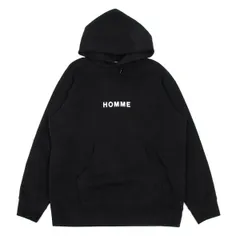 コムデギャルソンオムCOMME des GARCONS HOMME フロントロゴプリントフーディー 黒Lのサムネイル