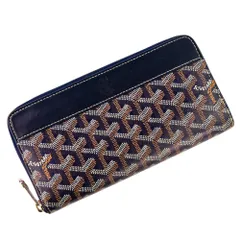 新品同様 GOYARD ゴヤール マティニョンGM ラウンドファスナー ロングウォレット 長財布 ネイビー メンズ レディース 古着 中古 USEDのサムネイル