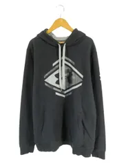 アンダーアーマー UNDER ARMOUR パーカー プルオーバー 長袖 プリント ロゴ 裏起毛 M 黒 QQQ