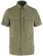 フェールラーベン メンズ トップス シャツ Fjallraven Mens Abisko Trekking SShirt Light Olive オリーブのサムネイル