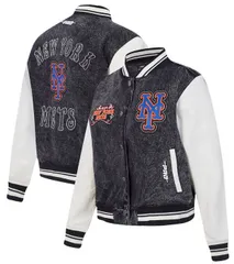 プロスタンダード レディース アウター ジャケット・ブルゾン デニム Pro Standard Womens New York Mets Black Rebel Athletics Denim Jacket NoColor ブラック