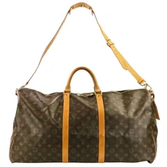良品 LOUIS VUITTON ルイヴィトン モノグラム キーポル バンドリエール 60 ボストンバッグ M41412 ブラウン メンズ レディース 古着 中古 USED