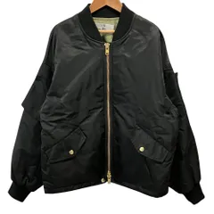良品 CURENSOLOGY カレンソロジー MA-1 フライトジャケット CL107101ER サイズF ブラック レディース 古着 中古 USEDのサムネイル