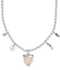 ケンドラスコット レディース アクセサリー ネックレス・チョーカー レース Kendra Scott Oleana Seahorse Charm Collar Necklace Silver Irid