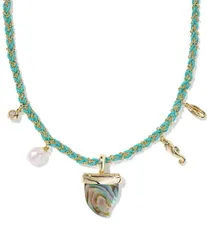 ケンドラスコット レディース アクセサリー ネックレス・チョーカー レース Kendra Scott Oleana Seahorse Charm Collar Necklace Gold Abalon