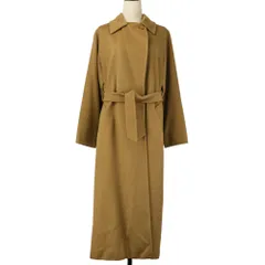 美品 Max Mara マックスマーラ カシミヤ100％ ベルテッド ロングコート 38 キャメル レディース 古着 中古 USED