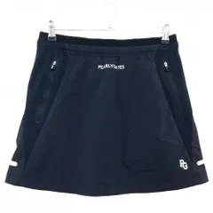 パーリーゲイツ スカート ダークネイビー メッシュ ストレッチ ウエストゴム＆調節紐 異素材 レディース 1(M) ゴルフウェア PEARLY GATES