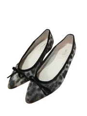 ルタロン Le Talon ドレス シューズ 靴 リボン 豹 ヒョウ レオパード アニマル サイズ24  マルチカラー QQQ