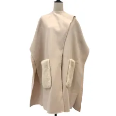 良品 24AW Yves Salomon イヴサロモン ミンクファーポケット ストール付き ケープリバーコート 24WYC03504CAVI サイズ36 ピンク レディース 古着 中古 USEDのサムネイル