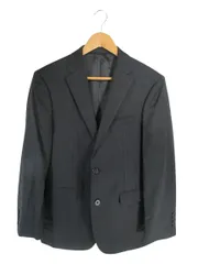 バーバリーブラックレーベル BURBERRY BLACK LABEL ブラックレーベル BLACK LABEL テーラードジャケット ビジネス シングル ストライプ ブラック 38L QQQ