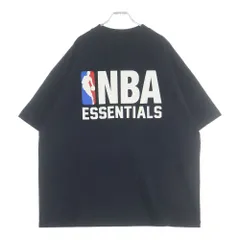FEAR OF GOD ESSENTIALS (フィアオブゴッド エッセンシャルズ) NBA 90's FIT TEE 202NB258001F フロントロゴプリント Tシャツ ブラック