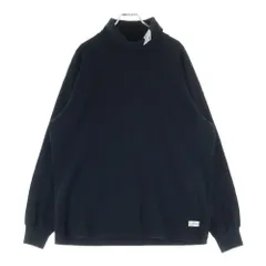 STAMPD (スタンプド) Neck Print Turtleneck Sweat ネックプリントタートルネックスウェット ブラック