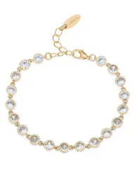 エティカ レディース アクセサリー ブレスレット・バングル・アンクレット Ettika Everyday Cubic Zirconia Link Bracelet Gold ゴールドのサムネイル