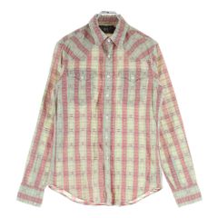 激レアRRL パッチワーク 半袖シャツ XL 美品◎RRL ダブルアールエル パッチワーク チェック 半袖シャツ XS