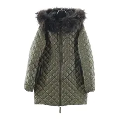 DUVETICA (デュベティカ) ADHARA アダラ ファー付き ジップアップ ダウンジャケット カーキ MFG-1035R